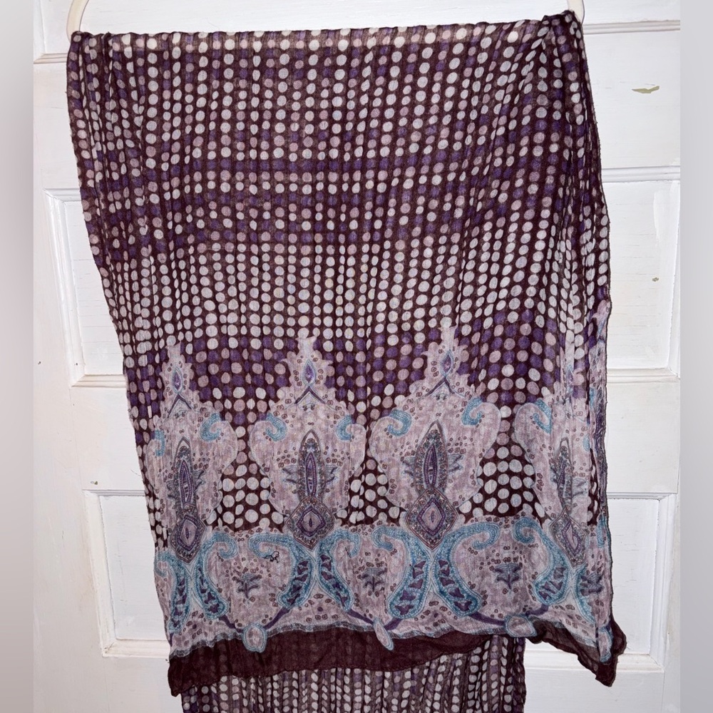 ☀️Purple polkadot fashion scarf